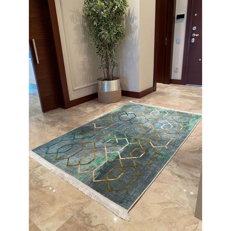 Tapis Lashia avec envers antidérapant, Tapis de couloir 3 pi 3 po x 9 pi 10 po