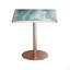 Table bistro de 31,5 pouces avec plateau en faux marbre Squard Modern-129204644