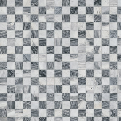 Carreau de mosaïque en marbre poli pour plancher et mur Avalon x 12 po x 12 po