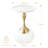 Small End Table Round Side Table,  Modern Metal Pedestal Table, Fluted Circle Decorative Drink Martini Table,Minimalist Accent Table For Small Spaces-1110330088-1110330091