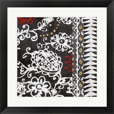 Bali Tapestry II BW by Wild Apple Portfolio - Picture Frame Graphic Art -  Bungalow Rose, 66F0FF3309F84CBAB76768D6E3432ED8