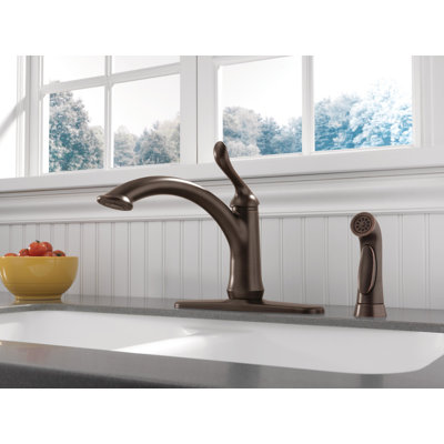 Linden Pull Out Sprayer Kitchen Sink Faucet, Single Handle Kitchen Faucet
