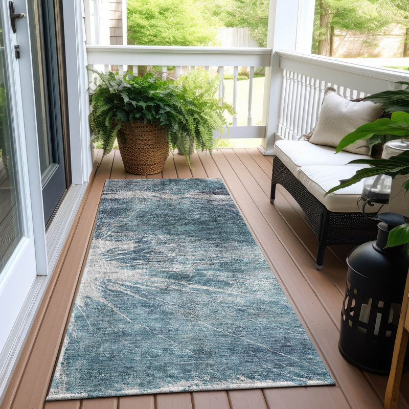 Tapis intérieur / extérieur Raishma, Tapis de couloir 2 pi 3 po x 7 pi 6 po