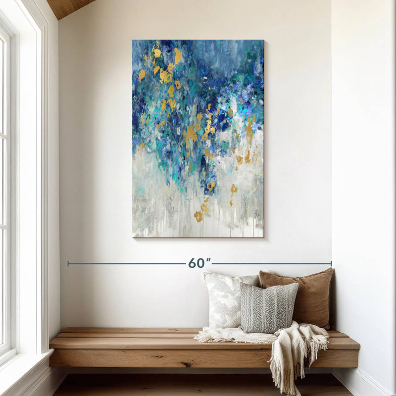 Avery Cascading Blues II, 45" H x 30" W