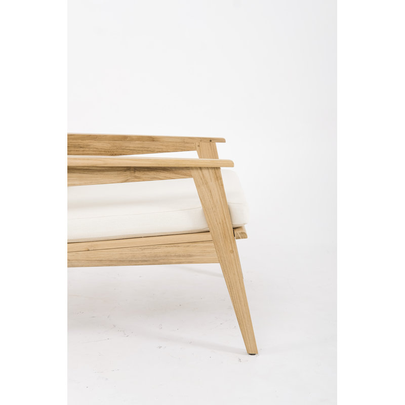 Canapé d'extérieur en bois 31,5 po Luntha