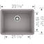 Precis SILGRANIT 24" L x 17.75" W Undermount Kitchen Sink-34379718