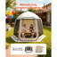 Sun Shade Sail Canopy Covers, Fit for 10 x 9.2 ft Screen House Tent, Sun Protection, 5.51 x 4.23 ft 300D Oxford Silver-Coated Fabric(Not Include Tent), for Outdoor Activities, Beige