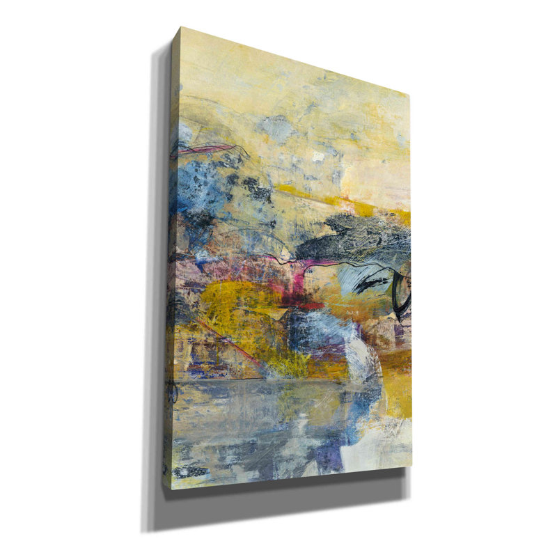 «Textured Triptych II» par Jodi Fuchs, art mural sur toile, H 40 po x l 26 po x P 1,5 po