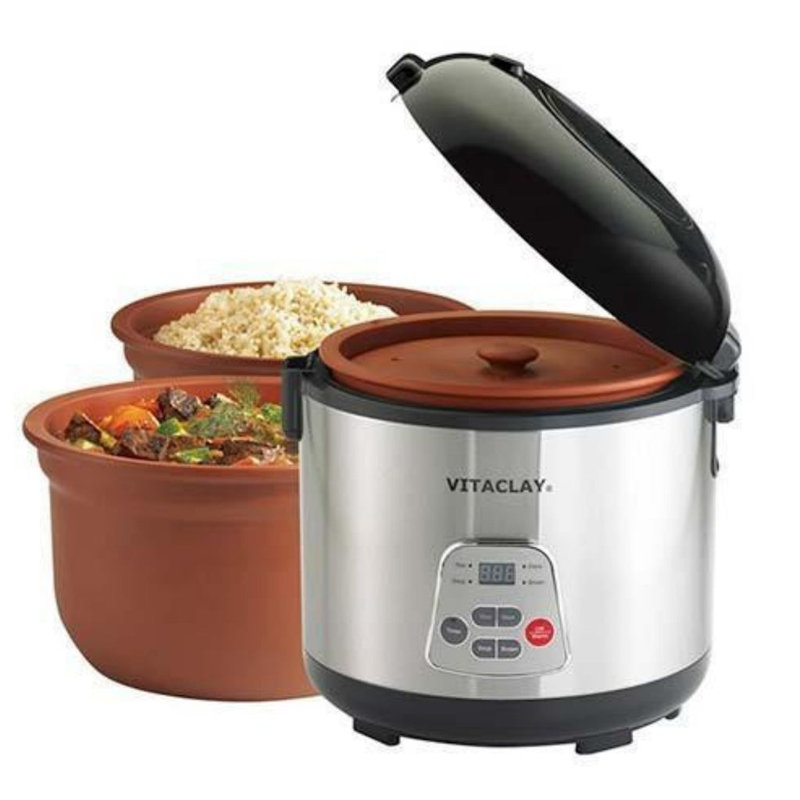 Vitaclay Slow Rice Cooker, 8 cups