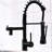 Contemporary Led Kitchen Faucet With Pull Down - Black, Single Handle, Versatile Options Black Sink , Lever, Quality-374500804