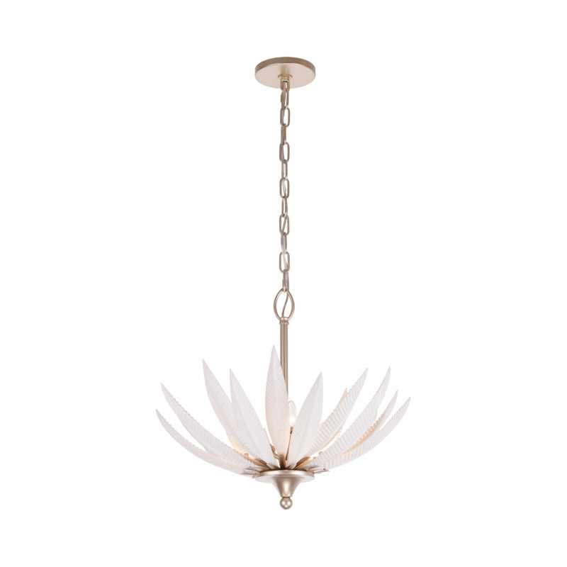 Luminaire suspendu Zanara, Poussière dorée, 3