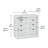 Engineered Wood Transitional Open Storage Cabinet, White