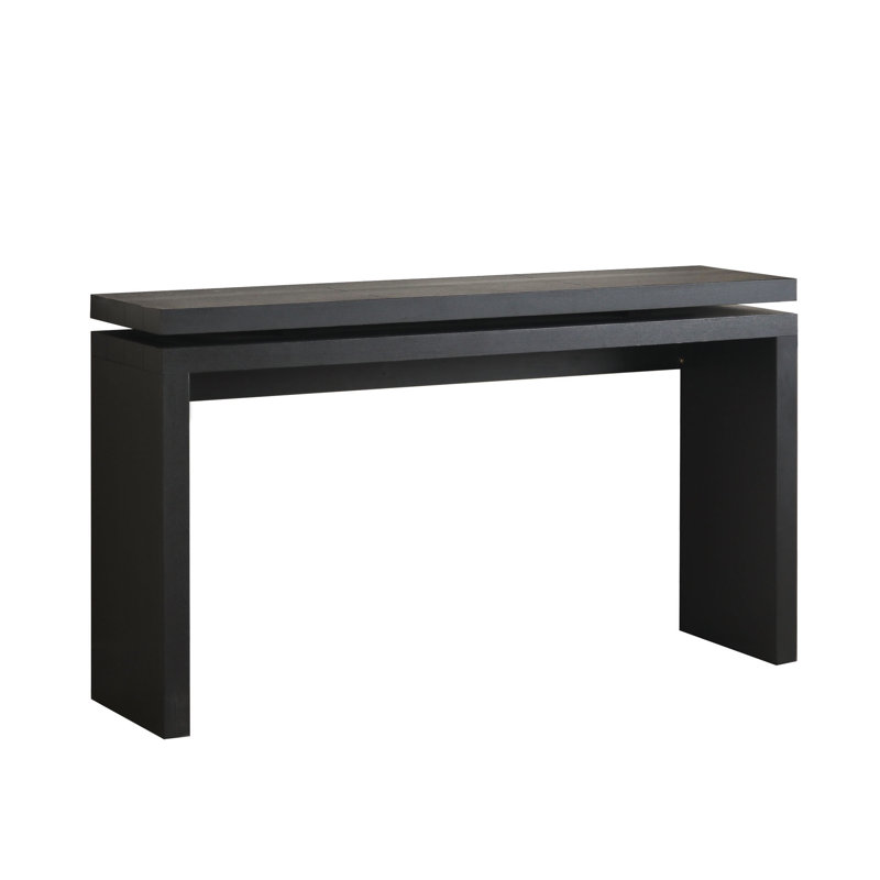 58” Wooden Console Table Sofa Table for Livingroom, Bedroom, Entryway, Black