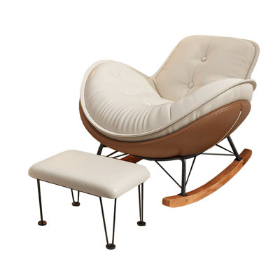 Chaise berçante large en forme d'arc