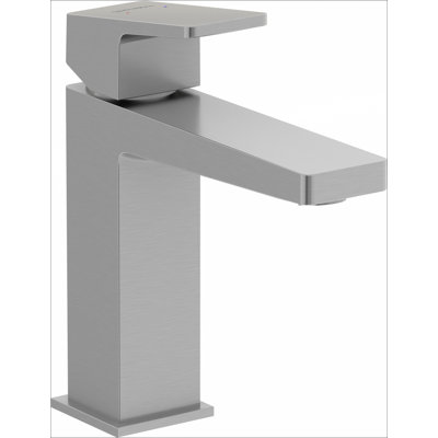 Robinet de lavabo de salle de bain 1 trou DuraS Square (avec assemblage de bonde)
