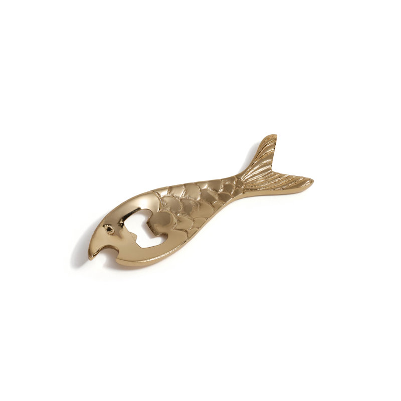 Fish Bottle Opener, Gold