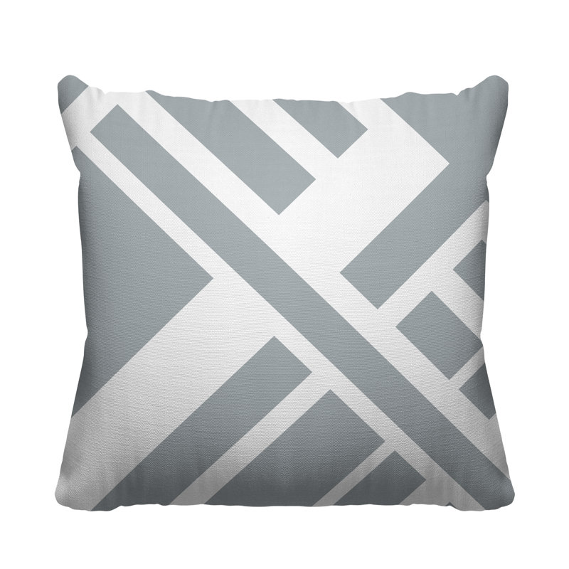 Housse et insert de coussin carré Coastal Calm, 17W" x 17H", Grey