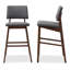 Upholstered Counter Stool with Solid Wood Frame-668797121