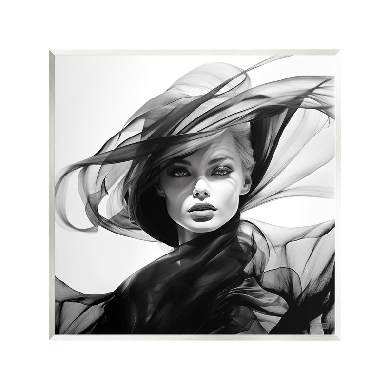 Art moderne sur bois, portrait moderne par RB