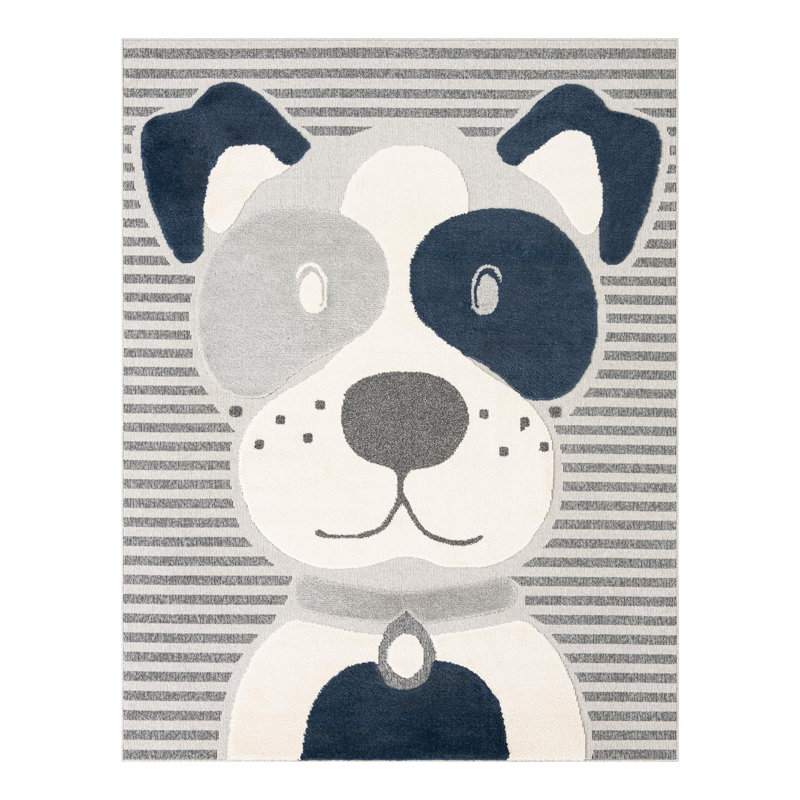 Unique Loom Doggo Whimsy Kids Rug, Rectangle 7'10" x 10'