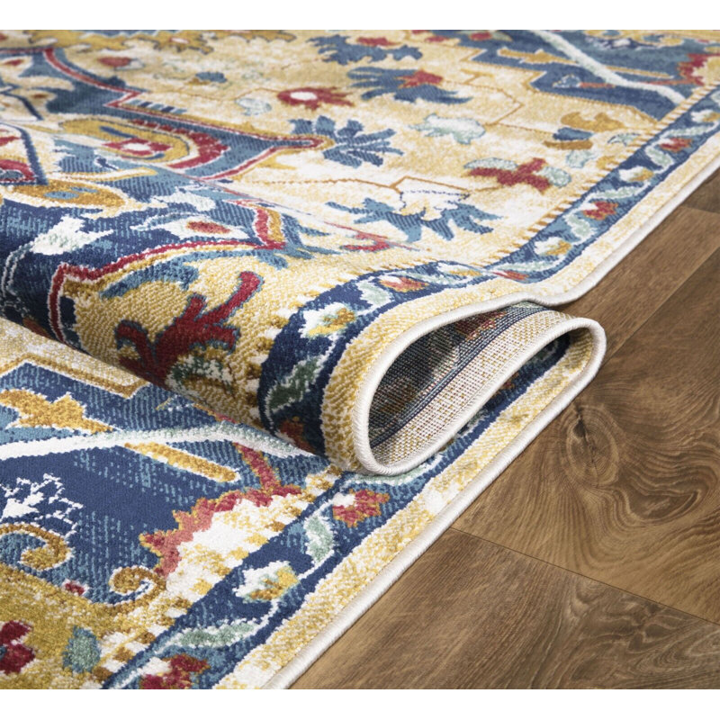 Abdulmajeed Oriental Indoor / Outdoor Area Rug, Rectangle 60 x 110cm
