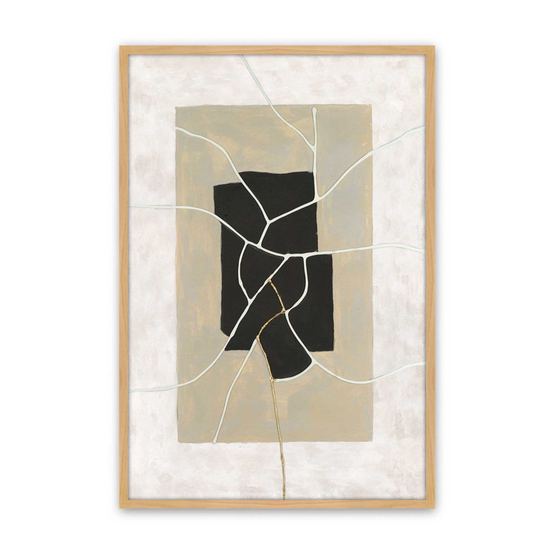 «Transit Plan IV» par Michael Willett, reproduction d'art, Tanné, Impression sur cadre ouvert sans papier mat