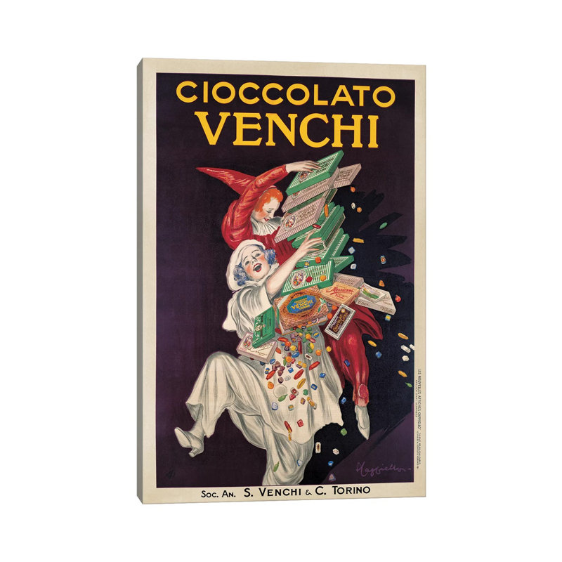 Cioccolato Venchi by Leonetto Cappiello - Wrapped Canvas Print, 20.32 cm H x 30.48 cm W