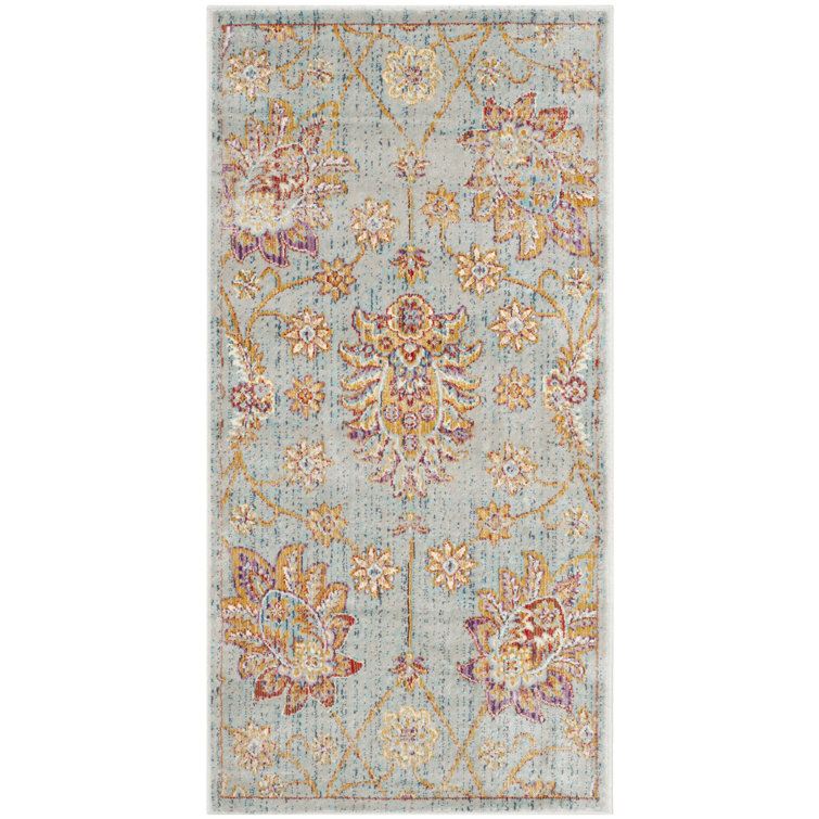 Beausejour Sevilla Viscose Oriental Rug in Blue