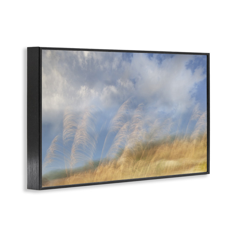 Vagues de Terra, estampe numérique, Karin Connolly, H 12 po x l 18 po, Giclée encadrée noir minuit