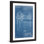 « treuil 1921 blueprint » par steve king, reproduction d’art encadrée