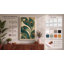 Peacock Feather Study Art Deco - Wrapped Canvas-1092308619-1092308630