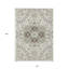 Tapis oriental lavable intérieur ivoire et brun 10 pi x 14 pi