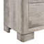 Table de chevet 2 tiroirs Payne en gris délavé / gris foncé