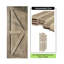 Porte en bois de pin massif non assemblé Arrow Design-71801418-71801431