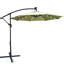 Parasol d'extérieur 10 pi avec protection solaire imperméable, 8 nervures robustes, manivelle et traverse pour la terrasse de jardin. Baleines imperméables. Facilité d'utilisation. Auvent. Rouille - poteau en acier. Énergie-2145273008