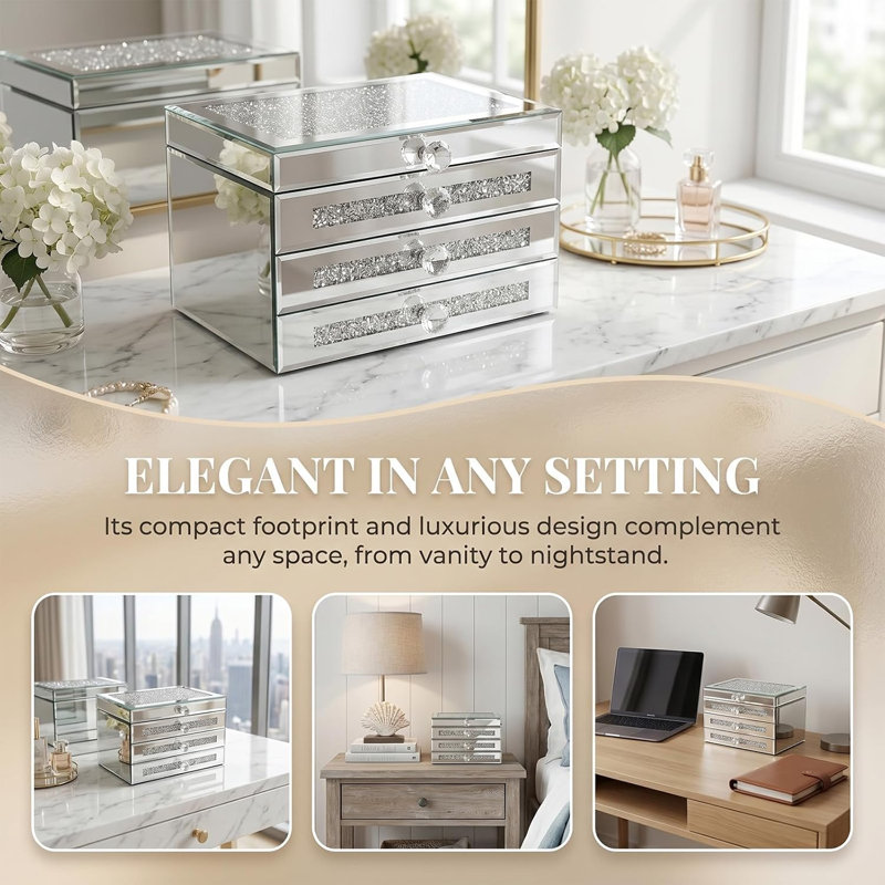 Jewellery Box Glass Jewellery Box +