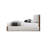 Beige Boucle King Size Platform Bed