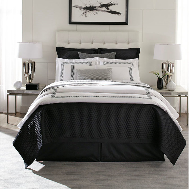 Links Cotton 3 Piece Duvet Cover Set, King Duvet Cover + 2 Shams, White