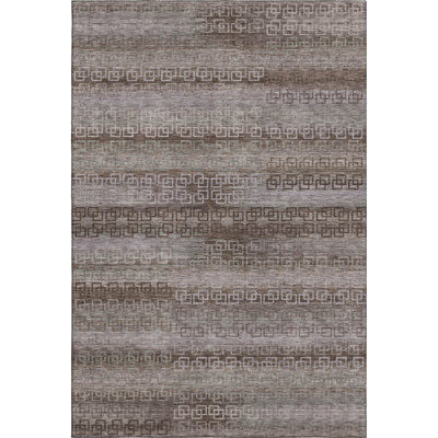Premium Machine Washable Mayfield AMF2029 Striped Rug