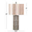 Lampe de table en céramique 22 po Ainur