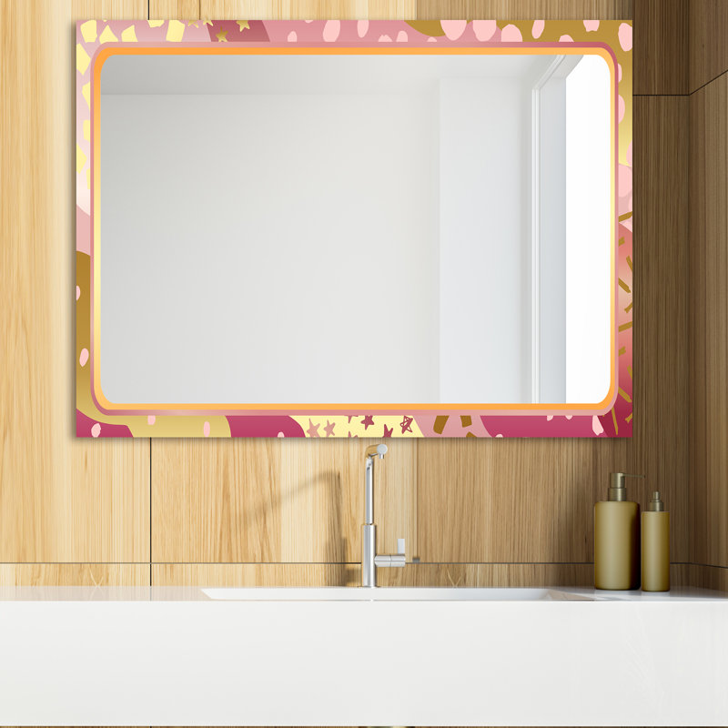 Miroir de coiffeuse Playful Glam, H 29,5 po x l 39,4 po