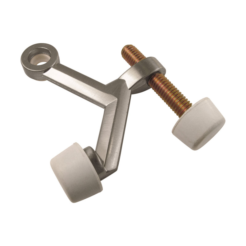 Butoir de porte de la collection arrêt de porte - nickel satiné 1-7 / 8 "x 5/8" - fonctionnel 