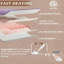 Couverture chauffante mauve 72 x 84 po