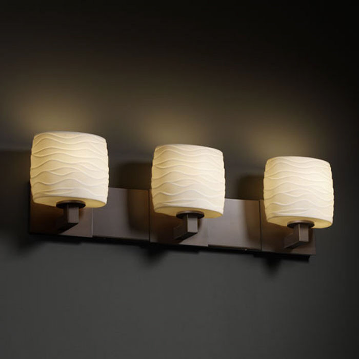 Getz 3 - Light Bath Bar, Banana Leaf, Brushed Nickel