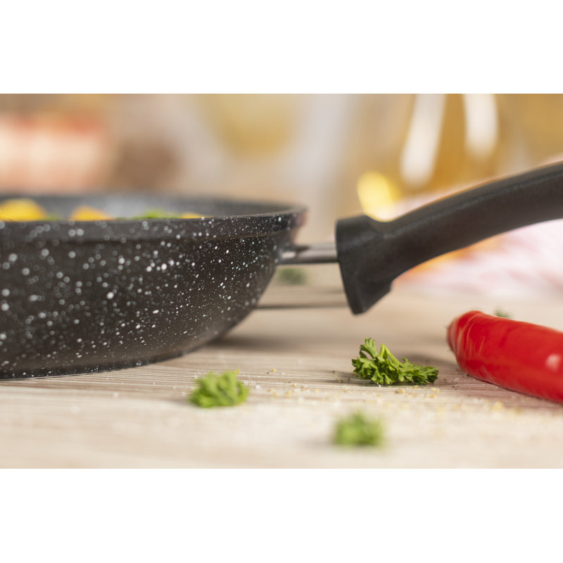 Kuhn Rikon Easy Induction Marble Aluminium Non-Stick Induction Safe Frying Pan, 22cm Diameter