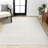 Yaniyah Classic Solid Low-Pile Machine-Washable Cream Rug-1039028508
