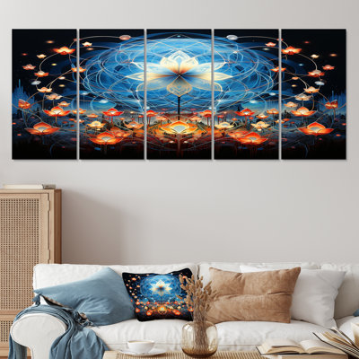 Torrence - Modern Floral Wall Art 5 Piece