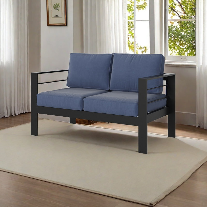 Causeuse d'extérieur, Bleu