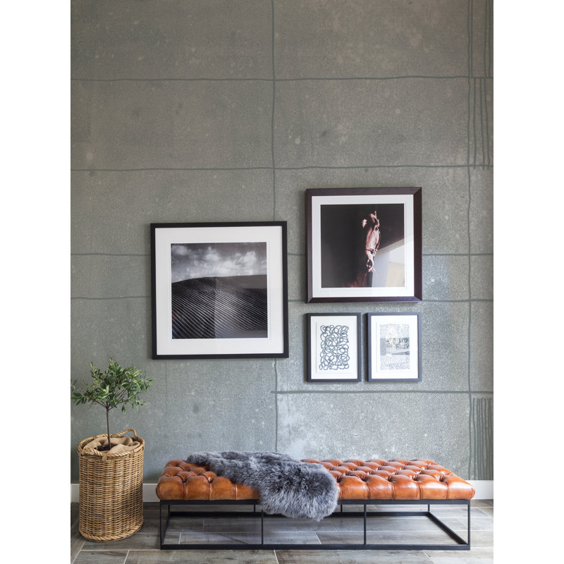 Geometric Wall Mural, Gray
