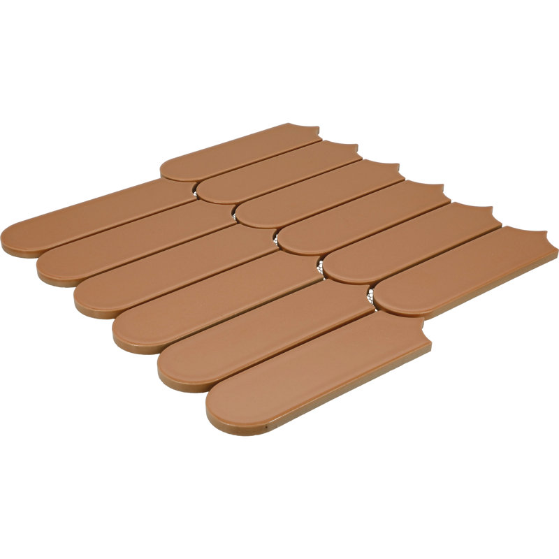 Daltile Artefino Vintage 2 x 6 Fish Scale Mosaic (10 PC Per SQFT) (10.00 SQFT Per Carton), Morganite